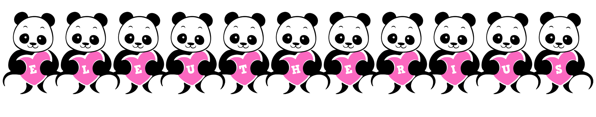 Eleutherius love-panda logo