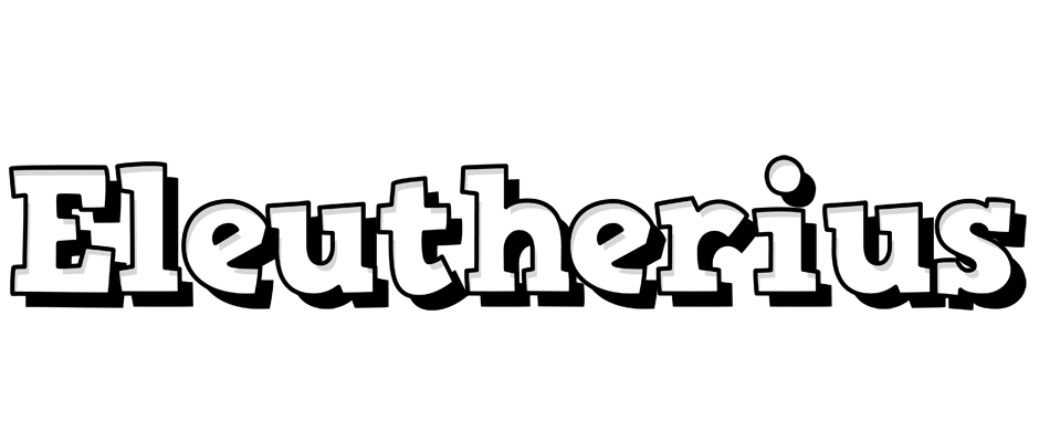 Eleutherius snowing logo