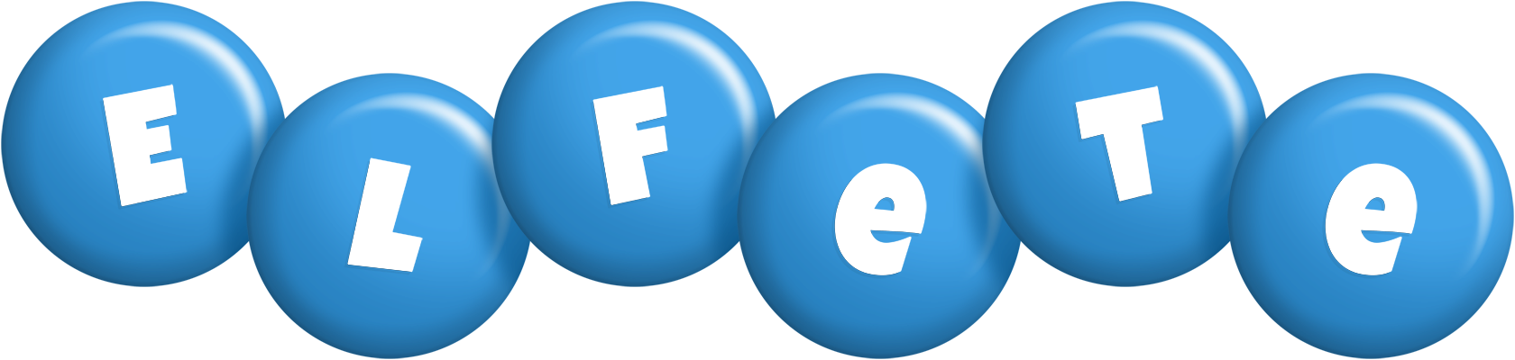 Elfete candy-blue logo