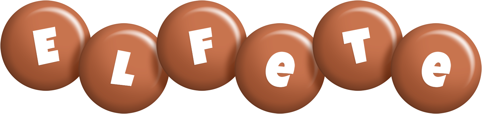 Elfete candy-brown logo