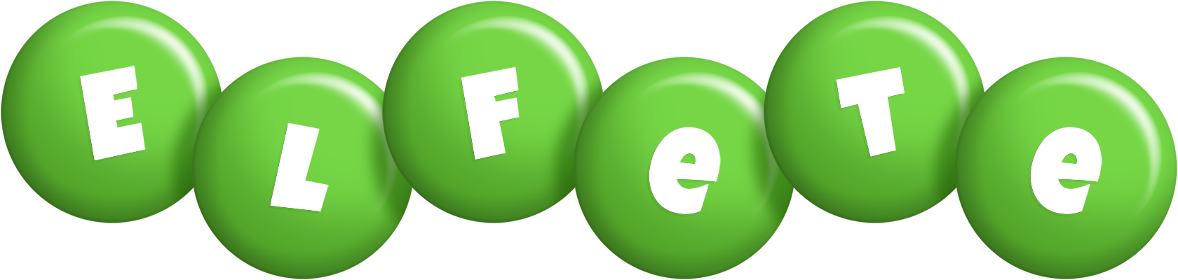 Elfete candy-green logo