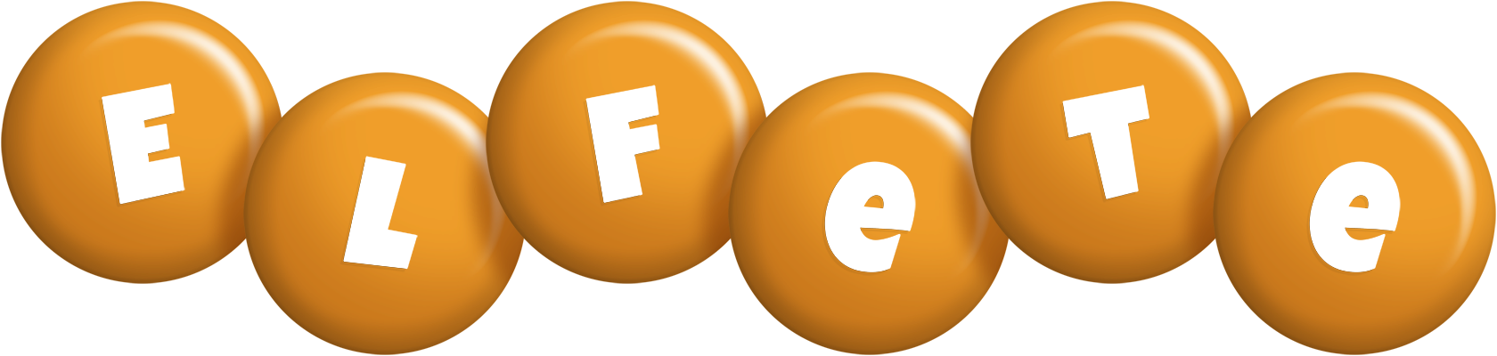 Elfete candy-orange logo