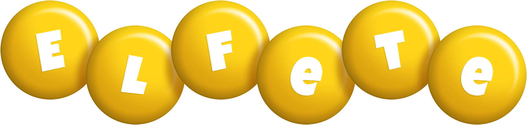 Elfete candy-yellow logo