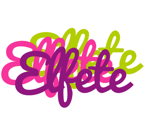 Elfete flowers logo