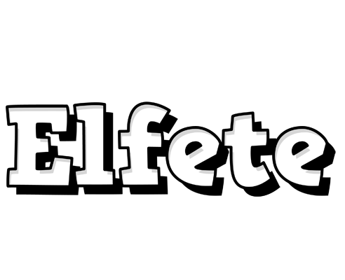 Elfete snowing logo