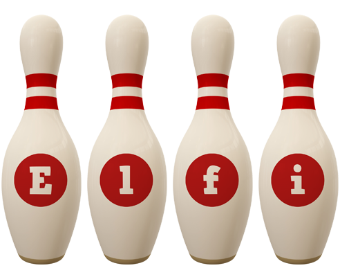 Elfi bowling-pin logo
