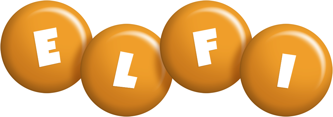 Elfi candy-orange logo