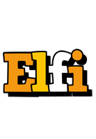 Elfi cartoon logo