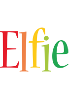 Elfie birthday logo