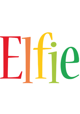 Elfie birthday logo