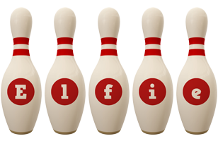 Elfie bowling-pin logo