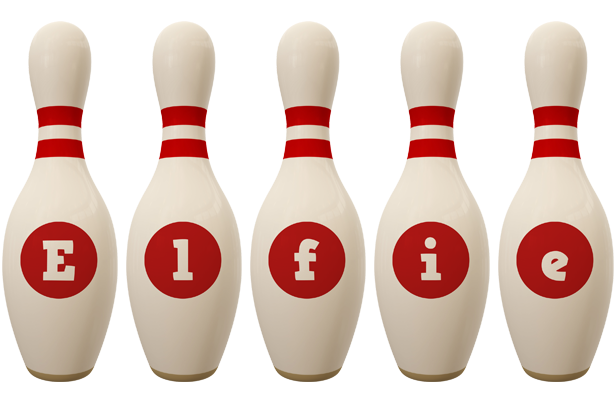 Elfie bowling-pin logo
