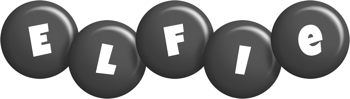 Elfie candy-black logo