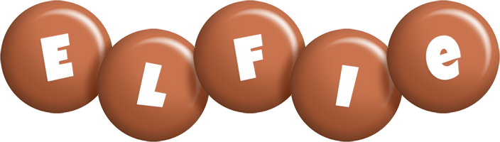 Elfie candy-brown logo