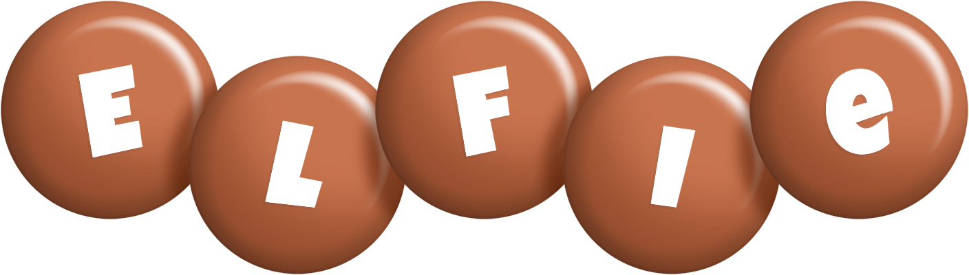 Elfie candy-brown logo