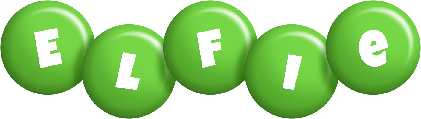 Elfie candy-green logo