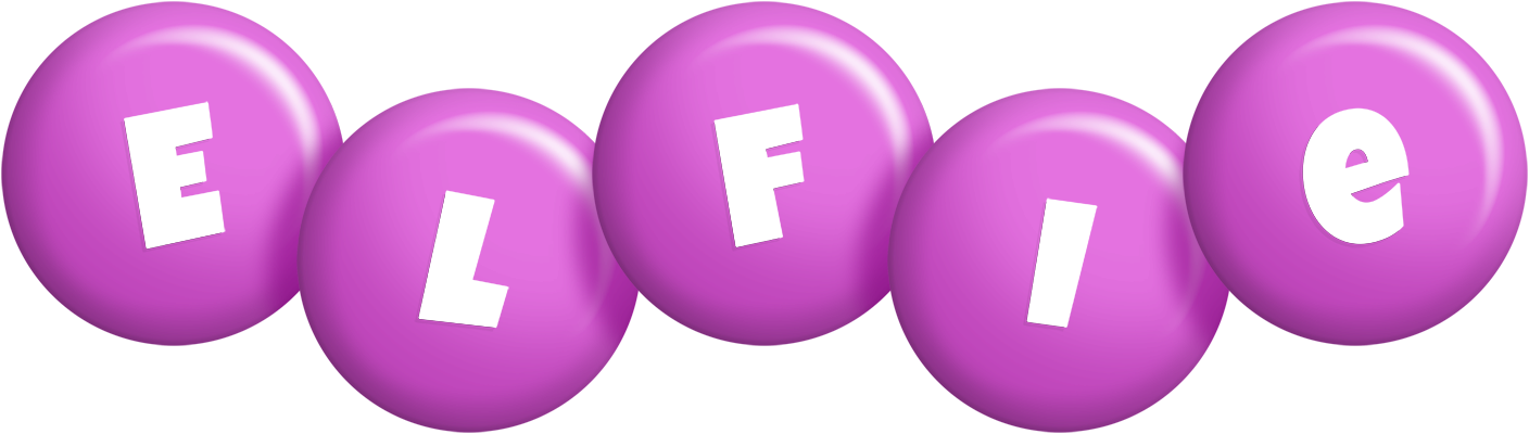 Elfie candy-purple logo
