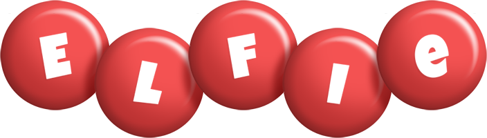 Elfie candy-red logo