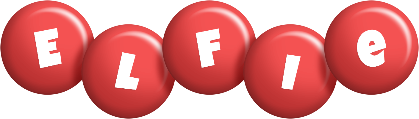 Elfie candy-red logo