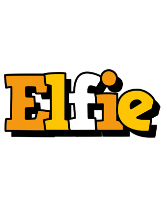 Elfie cartoon logo