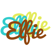 Elfie cupcake logo