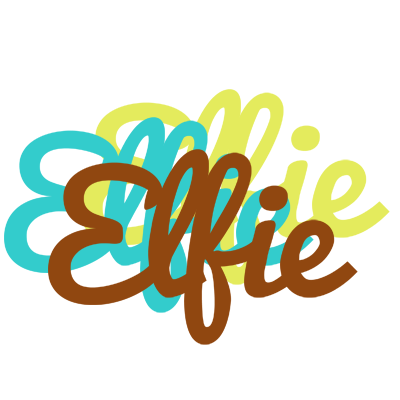 Elfie cupcake logo