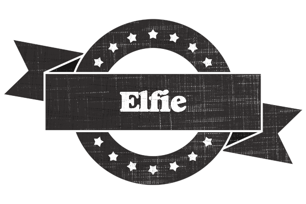 Elfie grunge logo
