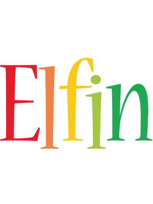 Elfin birthday logo