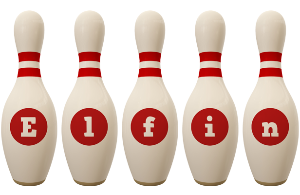 Elfin bowling-pin logo