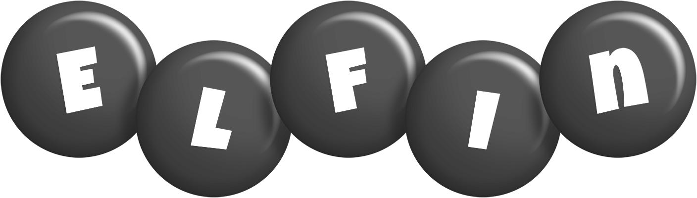 Elfin candy-black logo
