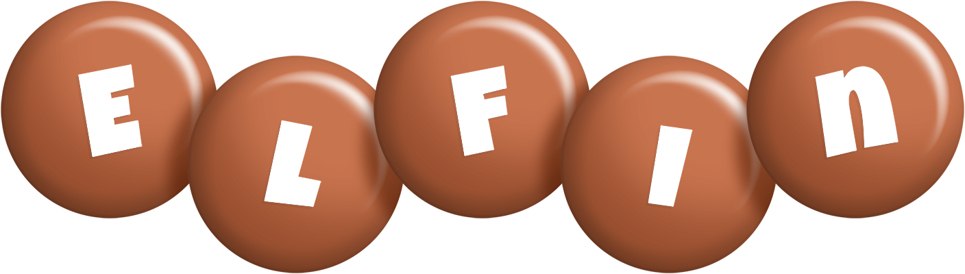 Elfin candy-brown logo