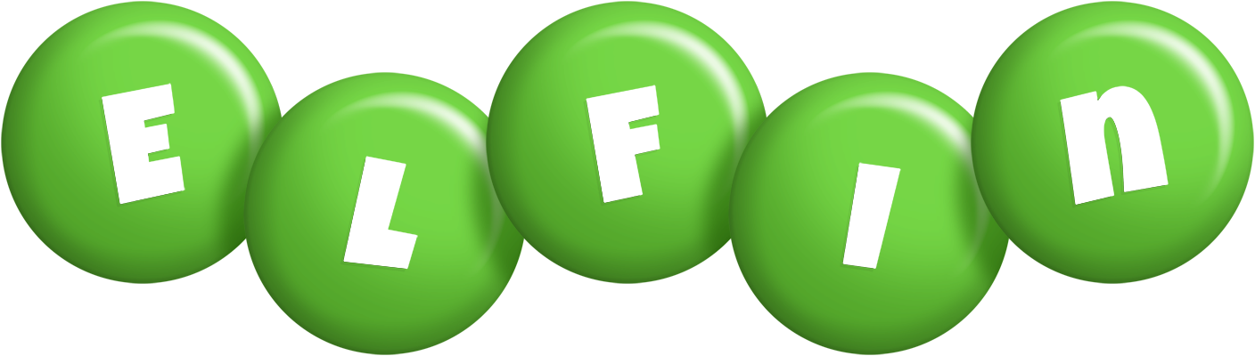 Elfin candy-green logo