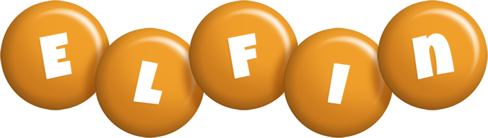 Elfin candy-orange logo