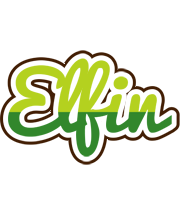 Elfin golfing logo