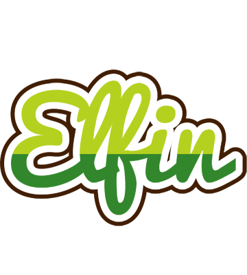 Elfin golfing logo
