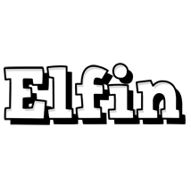 Elfin snowing logo