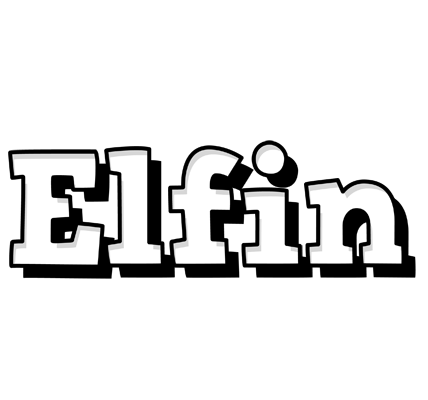 Elfin snowing logo
