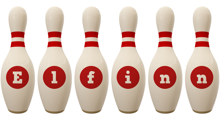 Elfinn bowling-pin logo