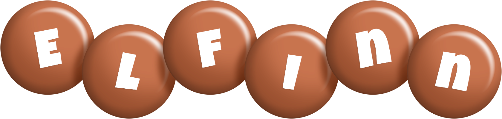 Elfinn candy-brown logo