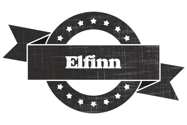 Elfinn grunge logo