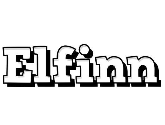 Elfinn snowing logo