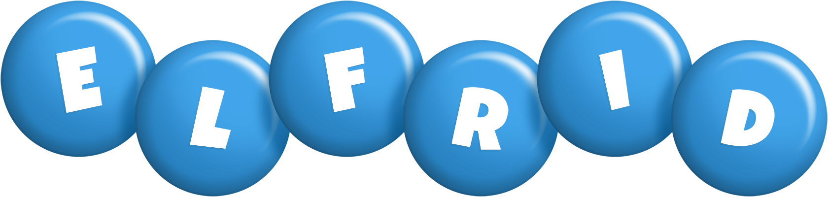 Elfrid candy-blue logo