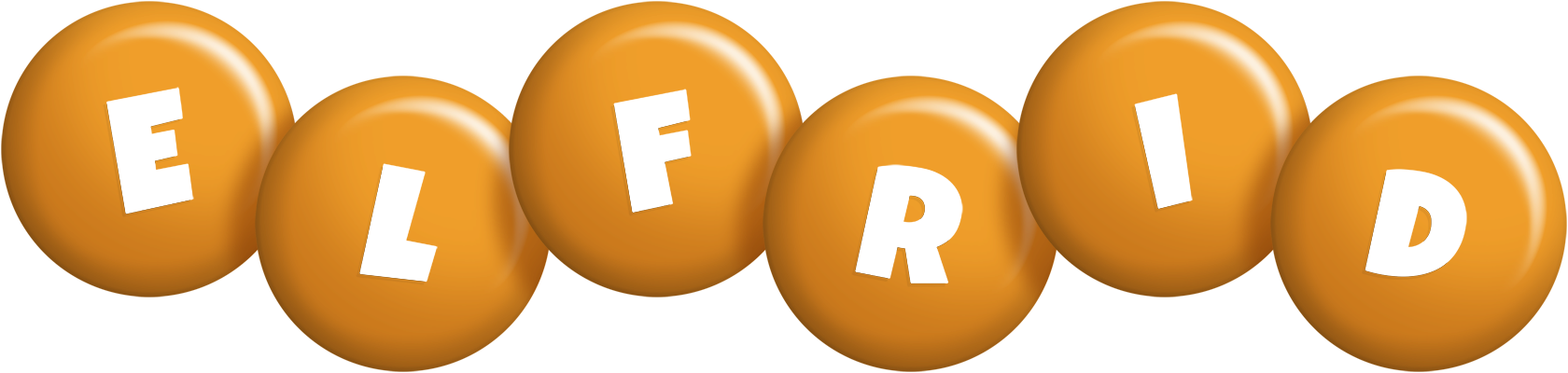 Elfrid candy-orange logo