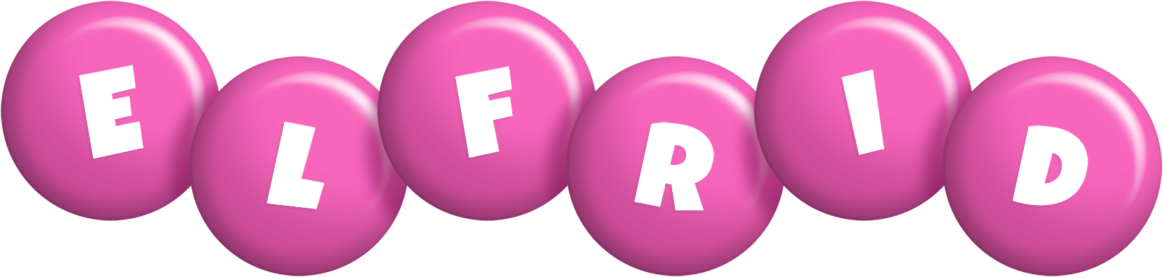 Elfrid candy-pink logo