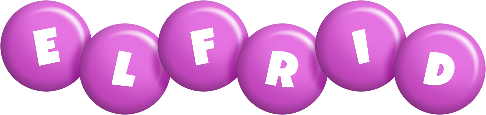 Elfrid candy-purple logo