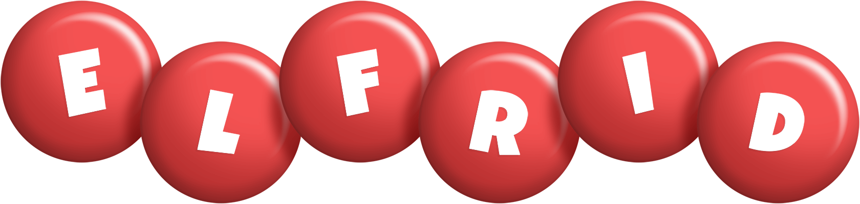 Elfrid candy-red logo