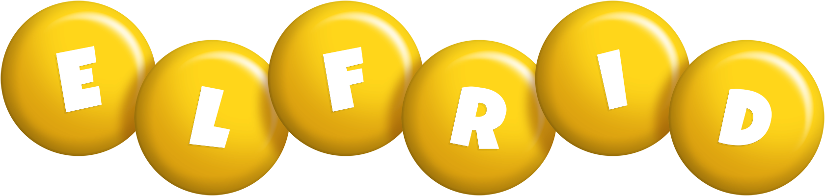Elfrid candy-yellow logo