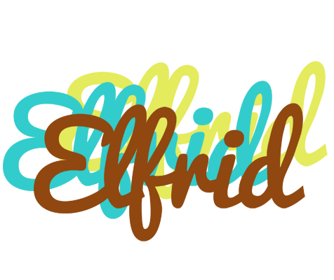 Elfrid cupcake logo