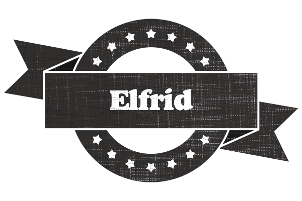 Elfrid grunge logo