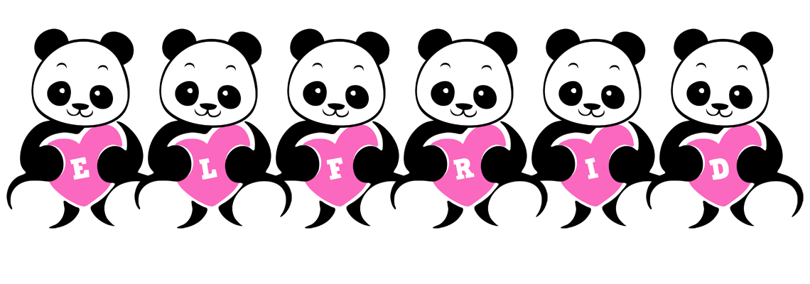 Elfrid love-panda logo